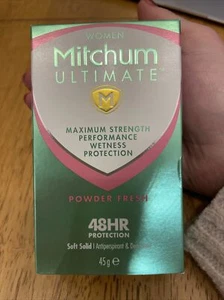 Mitchum Ultimate Women 48HR Protection Soft Solid Powder Fresh Antiperspirant... - Picture 1 of 4