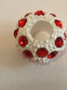 New Charm Czech Red Bling fits European. Buy 1, 19 more ship free! - Picture 1 of 2