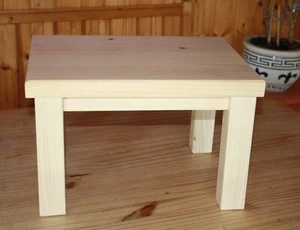 Sitzbank,Schemel, Hocker, Blumenbank aus Fichte Natur mit 4 Füßen 30 x 30 x 30cm - Bild 1 von 5