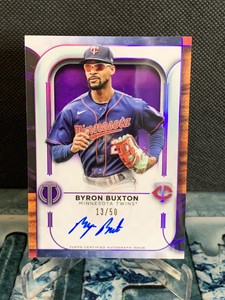 2022 Topps Tribute Tribute Auto Purple /50 Byron Buxton #TA-BB Auto