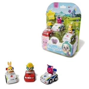 Pinkfong Wonderstar Mini Rescue Team Car Figure Set Pullback Car + Hogi Jenny - Picture 1 of 5