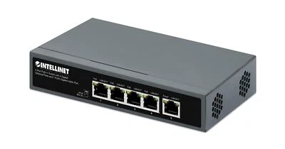 Intellinet 5-Port PoE++ Ethernet Switch with 4 Gigabit Ports & 1 RJ45 Gb Upli... - Image 1 of 4