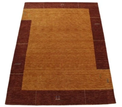 Orange Gold 100% Wolle Gabbeh loom Teppich 175X240 cm Handgewebt WR125 - Bild 1 von 4