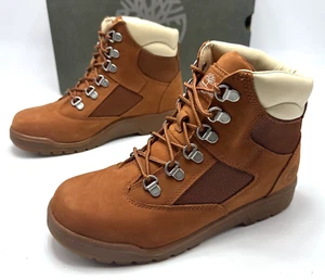 TIMBERLAND Dark Brown 6 In Field Boots Womens Size 7 Youth Kids Size 5.5 - Picture 1 of 5