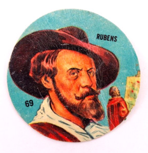 1966 Figuritas Crack Argentina Disc Card Sir Peter Paul Rubens Artist-Painter