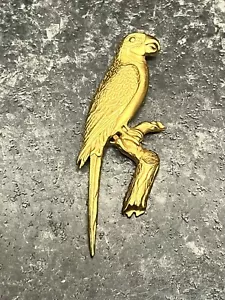 Coble Corey 95 Parrot Bird Gold-Tone Pin Brooch Vintage - Picture 1 of 3