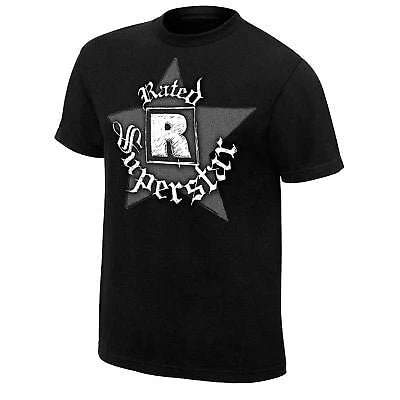 Edge Rated R Superstar Logo Mens Black T-shirt Cover