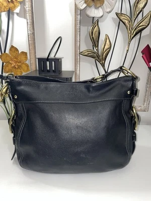 Bolso de mano Hobo Coach Zoe vintage de cuero negro Foto 1 de 4