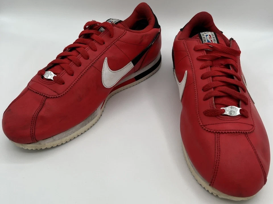 Nike Cortez NBA SE Red White Black Running Shoes Rare CI1047-600 Mens Size 12 - Image 1 of 4