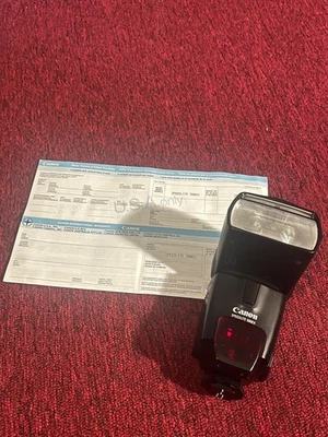 Flash de montaje en zapata Canon Speedlite 580EX, bueno, FUNCIONA/el papel de registro del distribuidor incluye Foto 1 de 4