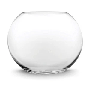Glass Bubble Bowl (H-6" W-8", Approx. 3/4 Gal.) Small Fish Bowl Round Terrari... - Picture 1 of 6