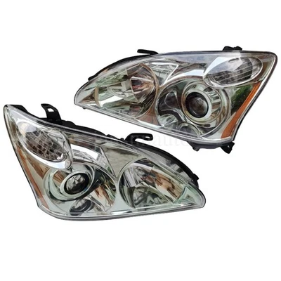 Headlights HeadLamps Fit For 2004-2009 Lexus RX330 RX350 RX400h Left&Right Pair - Imagem 1 de 3