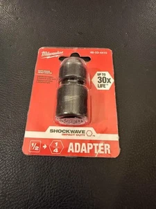 Adaptador hexagonal de onda de choque hexagonal Milwaukee 48-03-4410 1/2" cuadrado x 1/4" - Imagen 1 de 4
