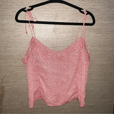 Abercrombie & Fitch Rojo Patrón Corbata Cuello en V CamiTalla Grande Foto 1 de 4