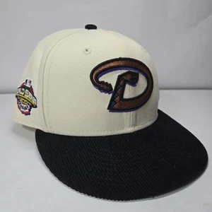 Men's 7 1/2 New Era Cooperstown Arizona Diamondbacks MLB Corduroy 2001 Hat Cap - Picture 1 of 7