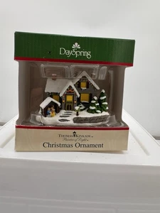 Rare DaySpring Thomas Kinkade Painter of Light Christmas House Ornament 2011 Neu - Bild 1 von 7