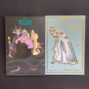 (2) Disney Villians & Princess Cinderella 12 Color Eyeshadow Makeup Palettes New - Picture 1 of 8