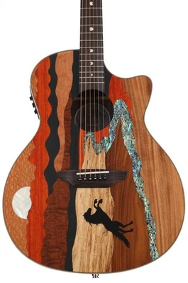 Luna Vista Stallion Tropical Wood Acoustic-electric Guitar - Gloss Natural - Image 1 of 4