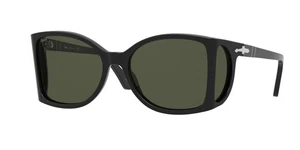PERSOL PO0005 95_31 Square Black Green 54 mm Men's Sunglasses - Picture 1 of 1