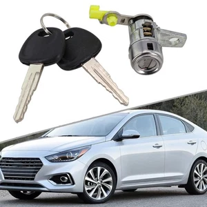 Brand New Door Lock Cylinder Keys ABS Driver Side LH Front For Replace - Picture 1 of 12