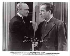 HUMPHREY BOGART CONRAD VEIDT ORIG VINTAGE FILM NOIR ALL THROUGH THE NIGHT STILL - Bild 1 von 1