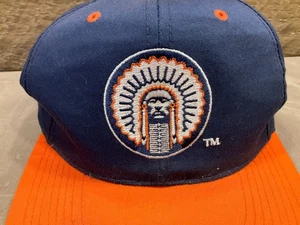 Vintage Chief Fighting Illini Sports Specialties SnapBack Hat! Blue Orange - Picture 1 of 11