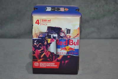 Red Bull 4-Pack Limited Edition Belgium Promo Big Bob Festival 2018 4x 250ml New - Image 1 of 4