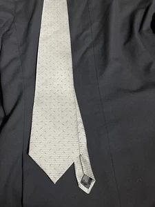 Corbata de seda Van Heusen para hombre verde claro puntos azules - Imagen 1 de 5