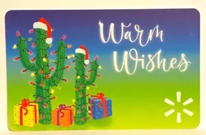 WalMart Christmas Cacti Cactus "Warm Wishes" Holiday 2023 Gift Card FD-2321641 - Picture 1 of 1