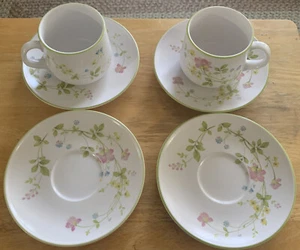 Noritake Progression China Clear Day 9080 Lot of 2 Cups & 4 Saucers - Picture 1 of 6