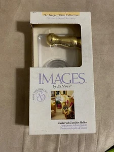 Images By Baldwin "AVALON" Polished Chrome/Brass Toothbrush /Tumbler 3557-263 - Picture 1 of 6