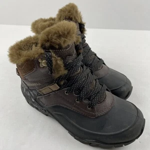 Merrell Aurora 6 Ice+ Boots Women’s 5 Espresso Waterproof Winter Faux Fur 200gm - Picture 1 of 11