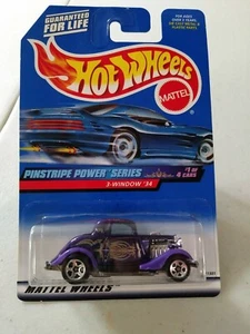 Hot Wheels 3-Window '34 Pinstripe Power Series #1 of 4 Purple Collector #953 - Picture 1 of 4