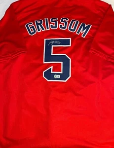 Vaughn Grissom Red Sox Auto Signed Custom Jersey Beckett Witness Red . - Picture 1 of 3