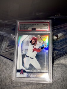 2020 Bowman Sterling  #’’d 199   #BPR-2 Brandon Marsh (RC) PHILLIES / ANGELS