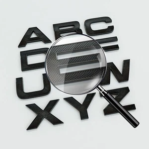 HAWKE Black Knurled Infill Bonnet Boot Letters fits Range Rover Vogue L322 2005 - Picture 1 of 2