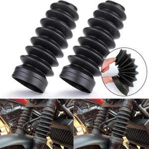 Front Lower Fork Shock Cover Gaiters Boot For Honda Rebel CMX300 CMX500 Black AC - Picture 1 of 9