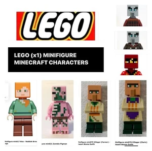 LEGO (x1) MINIFIGURE MINECRAFT CHARACTERS (See Description) - Picture 1 of 25