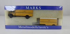 Marks Metallmodellclassic 1607 MAN F8 Kofferzug der DBP aus Sammlung mit OVP - Picture 1 of 2