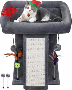 Cat Tree Tower with Scratching Post & Toy Balls Indoor Climbing Activity Centre - Picture 1 of 6