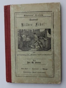 Sanders Bilder-Fibel Pictorial Primer English/German 1846 First Reader Book - Picture 1 of 11