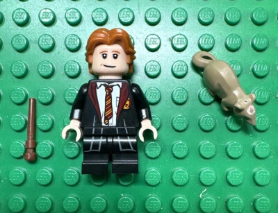 LEGO Minifigura Serie Harry Potter Animales Fantásticos 71022 - Ron Weasley con Rata Foto 1 de 2