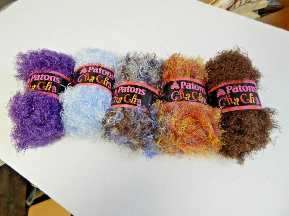 Patons Cha Cha Eyelash Yarn    5 Colors - Image 1 of 1
