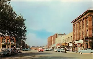 Broadway Owatonna Minnesota MN autos antiguos farmacia arte bufre postal - Imagen 1 de 2
