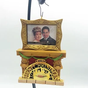 Our First Christmas Together 2001 Hallmark Ornament Photo Holder - Picture 1 of 9