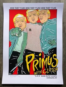 PRIMUS w Clutch Hard Rock - Stateline, NV 2017 Trump🦎 Concert Poster By LB Bars - Picture 1 of 5