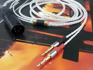 Cavo XLR 4 pin occ argento per oppo pm-1 pm-2 HD700 MDR-Z1R Z7 jvc sw01 sw02 - Foto 1 di 3