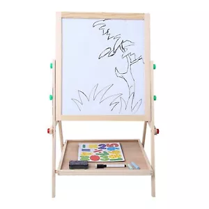 2 in1 Kindertafel Kreidetafel Magnettafel doppelseitige Holz Standtafel- - Bild 1 von 10