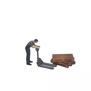 Set Diorama Garage Meccanico Con Carrello Elevatore 1/43 - Foto 1 di 1