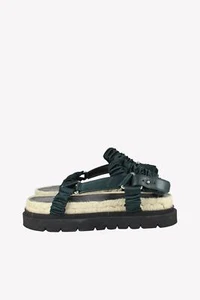 3.1 Phillip Lim Damen Schuhe Sandalen Gr. 37 Grün Sommer Sandaletten - Bild 1 von 4
